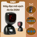 Máy Quét Mã Vạch KAW 212M Đa Tia Để Bàn 1D/2D – Quét Tự Động Tốc Độ Cao, Kết Nối USB Cho POS Bán Hàng