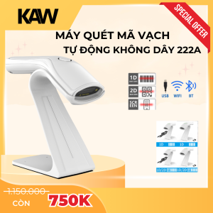 MÁY QUÉT MÃ VẠCH 2D KAW 222A USB CMOS – QUÉT NHANH, ĐỌC MÃ QR CHÍNH XÁC, CHỐNG NƯỚC BỤI