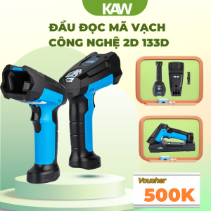 MÁY QUÉT MÃ VẠCH KHÔNG DÂY KAW 133D 2D QR – ĐẾ SẠC, CHỐNG BỤI NƯỚC, QUÉT NHANH CHÍNH XÁC