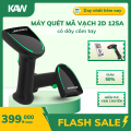 MÁY QUÉT MÃ VẠCH 2D KAW 125A CÓ DÂY USB – QUÉT QR NHANH, ĐỌC MÃ MÀN HÌNH, GIÁ TỐT CHO BÁN LẺ