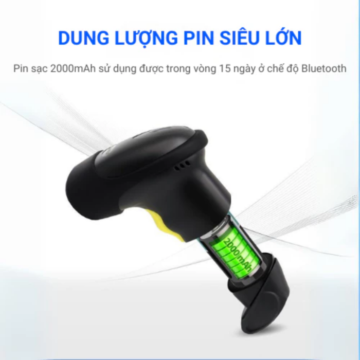 Máy Quét Mã Vạch Không Dây Bluetooth KAW 136E – Tốc Độ Quét Nhanh, Độ Chính Xác Cao, Kết Nối Linh Hoạt
