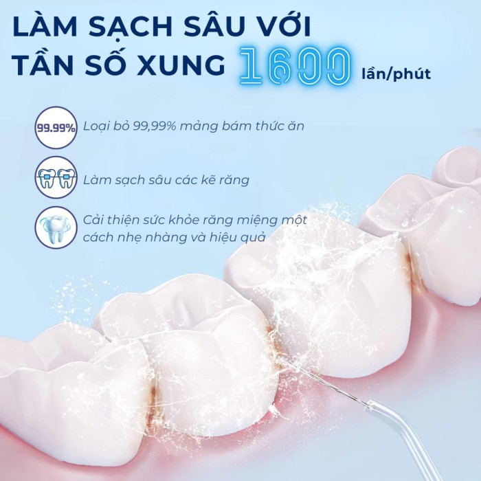 MÁY TĂM NƯỚC MINI KAW 386I: ĐỘT PHÁ CÔNG NGHỆ CHĂM SÓC RĂNG MIỆNG DI ĐỘNG