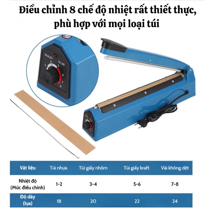 MÁY HÀN MIỆNG TÚI KAW 30CM (PFS-300) 425L– GIẢI PHÁP BẢO QUẢN THỰC PHẨM HOÀN HẢO