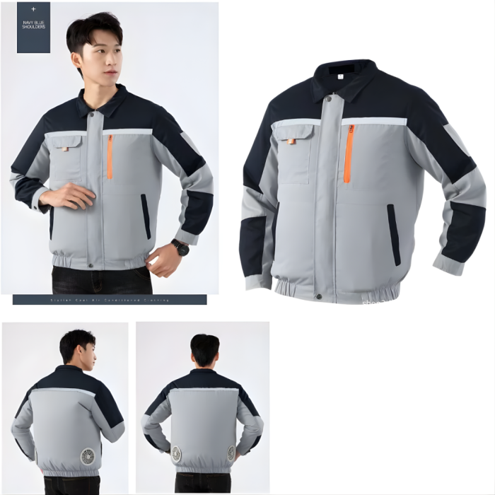 Áo Điều Hòa Bảo Hộ Lao Động KAW 558O Cao Cấp – Pin 50.000mAh, Quạt Làm Mát 3 Tốc Độ, Chống Nắng, Chống UV, Dùng 12H