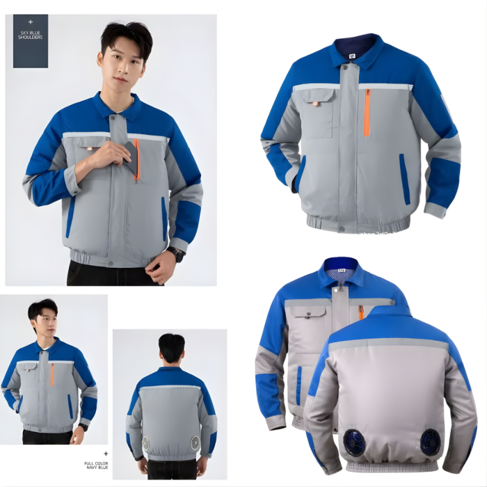 Áo Điều Hòa Bảo Hộ Lao Động KAW 558O Cao Cấp – Pin 50.000mAh, Quạt Làm Mát 3 Tốc Độ, Chống Nắng, Chống UV, Dùng 12H