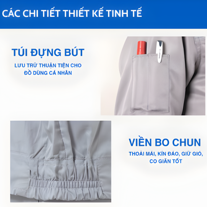 Áo Điều Hòa Việt Nam 558Q Màu Xám Cao Cấp – Áo Quạt Làm Mát Bền Bỉ, Thoáng Khí, Chống Nóng Hiệu Quả