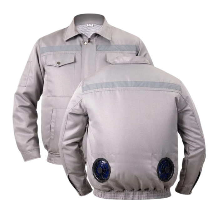 Áo Điều Hòa Việt Nam 558Q Màu Xám Cao Cấp – Áo Quạt Làm Mát Bền Bỉ, Thoáng Khí, Chống Nóng Hiệu Quả