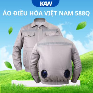 Áo Điều Hòa Việt Nam 558Q Màu Xám Cao Cấp – Áo Quạt Làm Mát Bền Bỉ, Thoáng Khí, Chống Nóng Hiệu Quả
