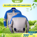 Áo Điều Hòa Việt Nam Cao Cấp 558U Xanh Da Trời – Áo Quạt Làm Mát Thoáng Khí, Giảm Nhiệt Nhanh Cho Mùa Nóng