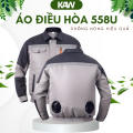 Áo Điều Hòa Việt Nam Cao Cấp 558U Xám Than – Áo Quạt Làm Mát Bền Bỉ, Thoáng Khí, Giảm Nhiệt Hiệu Quả