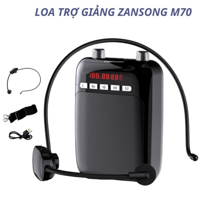 Máy trợ giảng Zansong M70 - Công suất 15W, Âm thanh cực rõ, Giá tốt