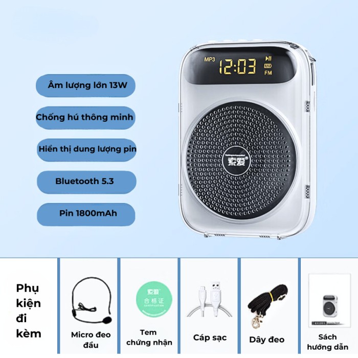 Máy trợ giảng không dây KAW K88 supervisor - Âm thanh sống động, Pin trâu, Kết nối ổn định