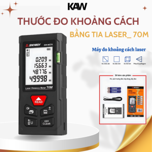 Máy Đo Khoảng Cách SNDWAY 70m, Thước Thủy Điện Tử, Chính Xác Cao
