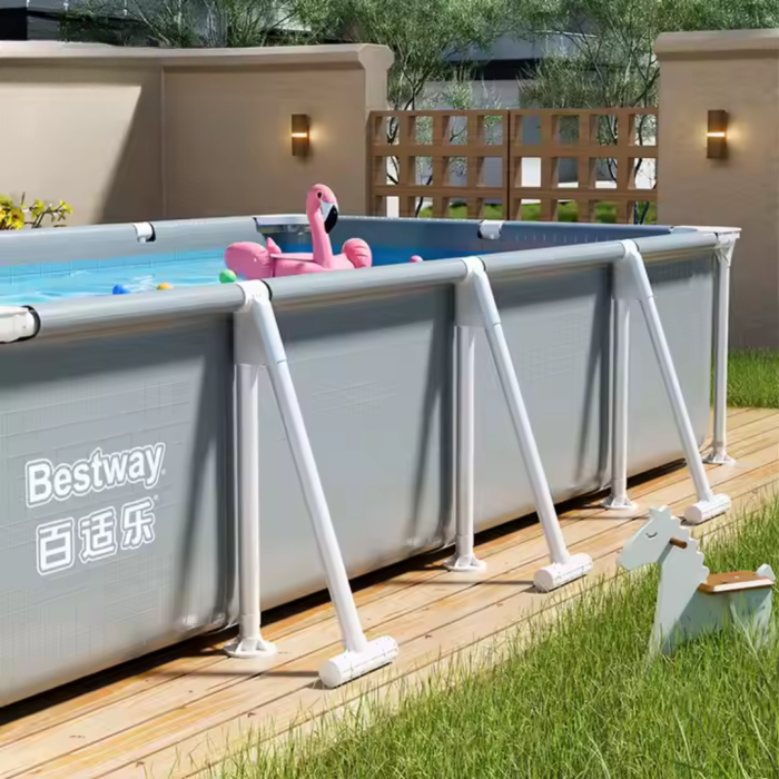 Bể Bơi Khung Thép KAW 2m6,  Bạt PVC Chống UV, Dành Cho Gia Đình, Dễ Lắp Đặt