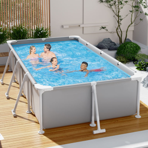 Bể Bơi Khung Thép KAW 2m6,  Bạt PVC Chống UV, Dành Cho Gia Đình, Dễ Lắp Đặt