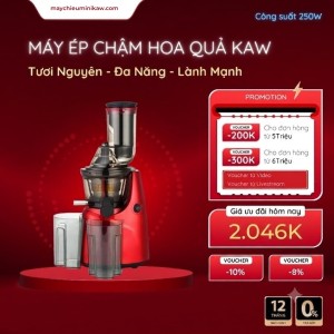 Máy Ép Chậm Công Nghiệp KAW 250W – Ép Kiệt Bã, Công Suất Lớn, Dễ Vệ Sinh
