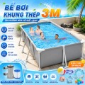 Bể bơi khung thép 3m – Lựa chọn hoàn hảo cho gia đình Việt
