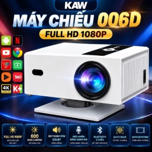 Máy Chiếu KAW 006D - Hỗ trợ 4K, Âm Thanh Vòm 2026