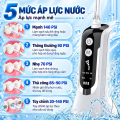 Máy tăm nước cầm tay KAW - 4 đầu phun đa năng, màn hình LED thông minh, làm sạch răng toàn diện, bảo vệ nướu