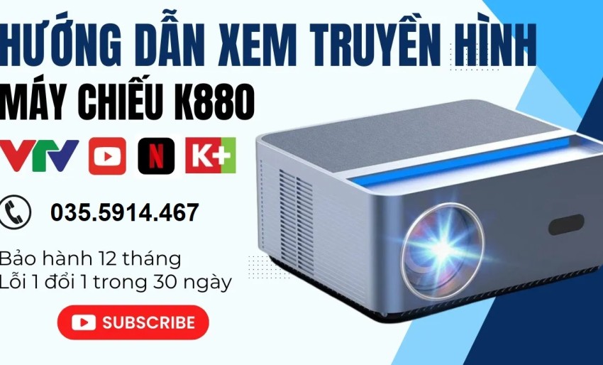 Hướng dẫn xem truyền hình trên máy chiếu K880